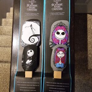 X4!! NWT JACK SKELLINGTON NIGHTMARE BEFORE CHRISTMAS SILICONE SPATULAS x2 SeTS